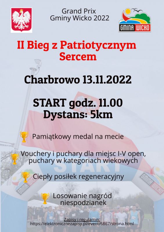 Grafika #0: II Bieg z Patriotycznym Sercem