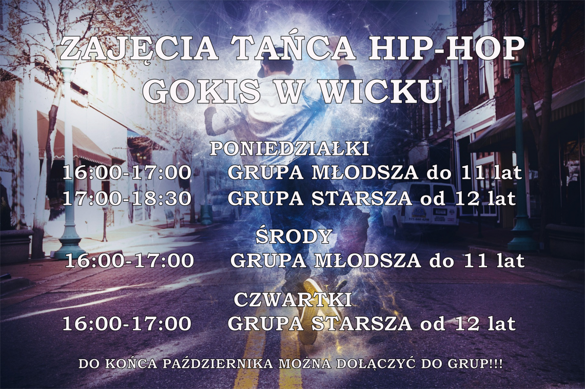Grafika #0: Zajęcia hip-hop GOKiS Wicko