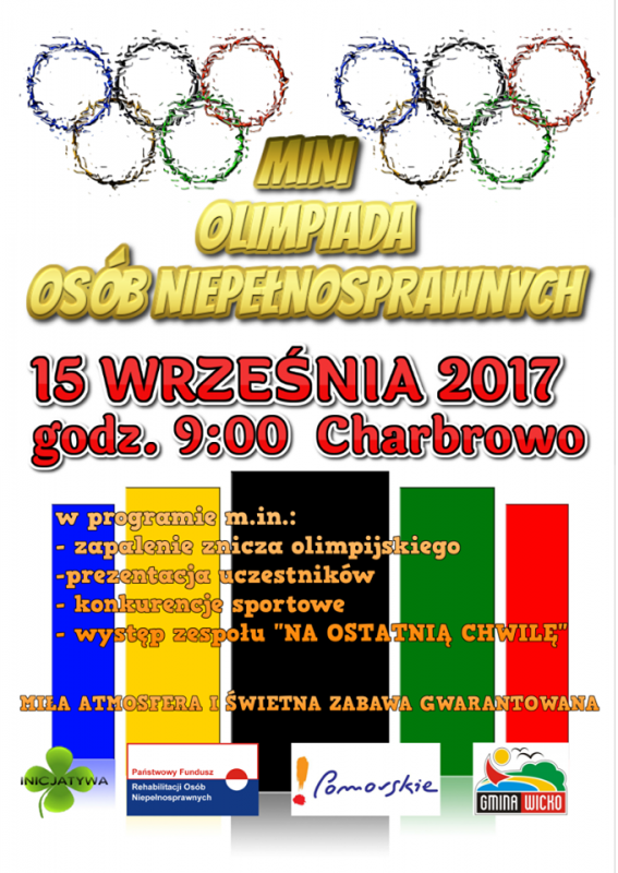 Grafika #0: Mini Olimpiada Osób Niepełnosprawnych - 15 września 2017