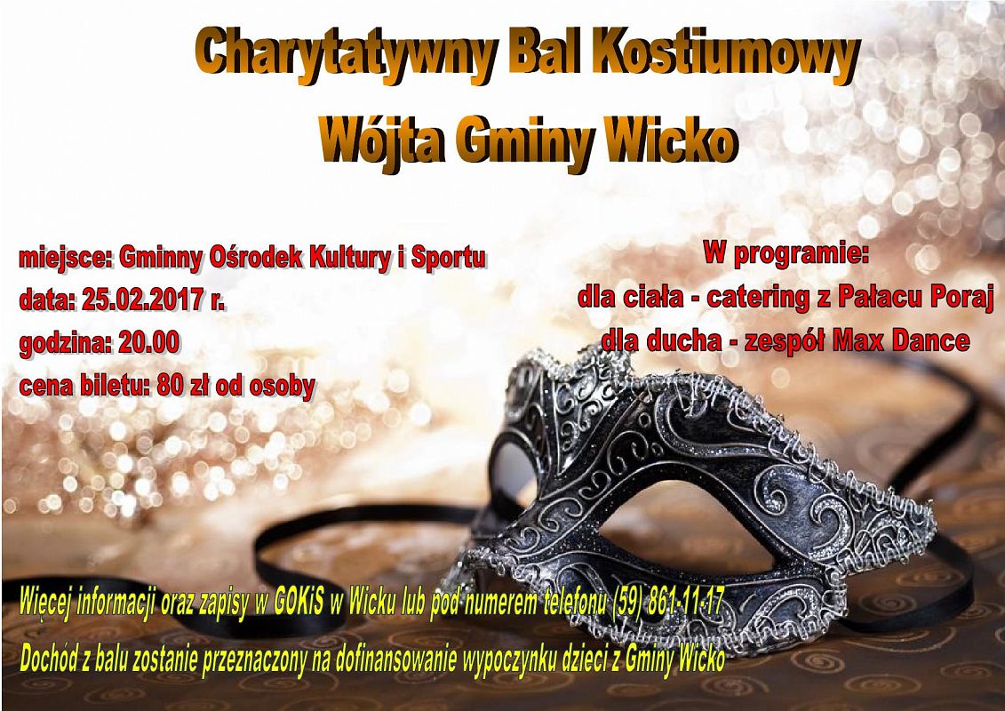 Grafika #0: Charytatywny Bal Kostiumowy Wójta Gminy Wicko