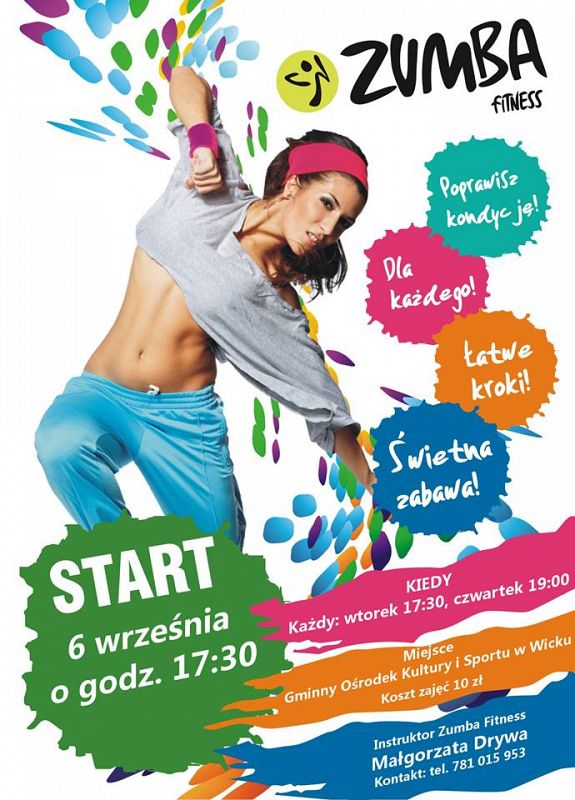 Grafika #0: Zumba fitness - od 6 września w GOKiS