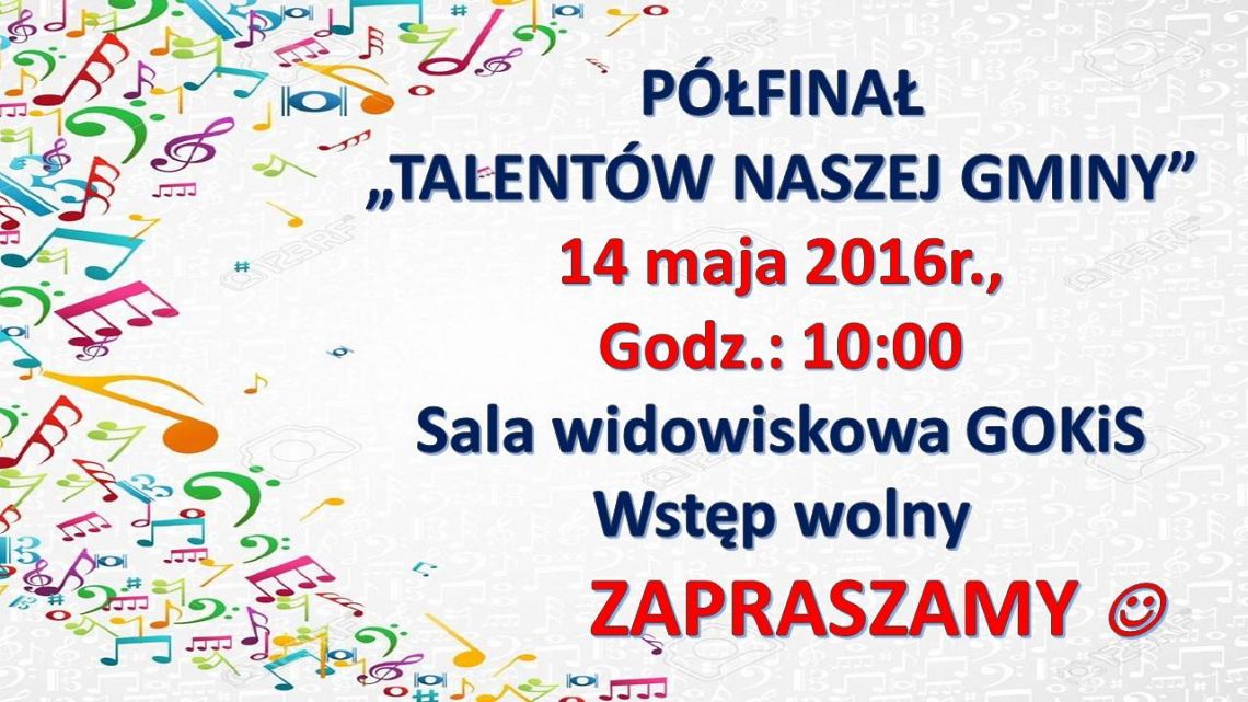 Grafika #0: Półfinał Talentów Naszej Gminy