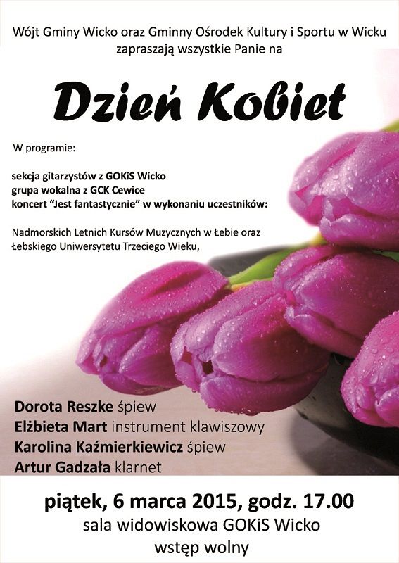 Grafika #0: Dzień Kobiet w GOKiS - 6 marca, godz. 17.00
