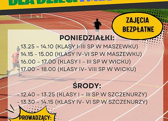 Lekkoatletyka dla dzieci i młodzieży grafika