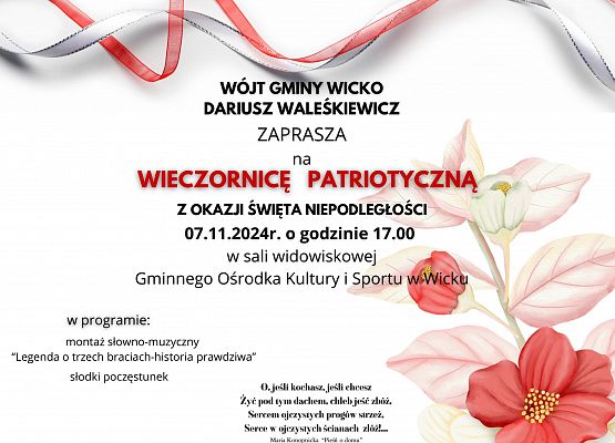 Wieczornica  - 7 listopada w GOKiS grafika