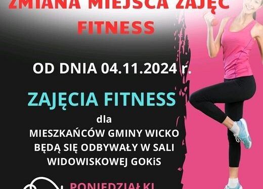 Zajęcia fitness - zmiana lokalizacji grafika