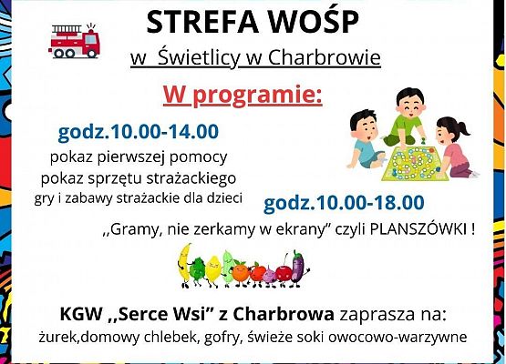 Strefa WOŚP w Charbrowie grafika