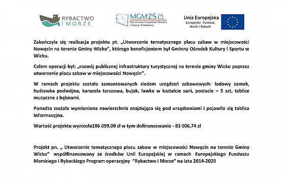 Grafika #0: Otwarcie placu zabaw w Nowęcinie